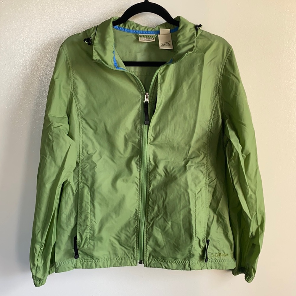 CLEARANCE Retro L.L. Bean Green Windbreaker Full Zip Jacket